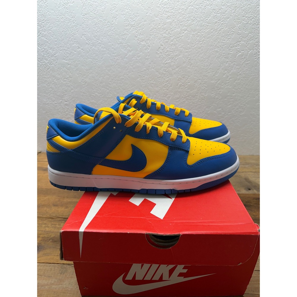 Nike Dunk Low Retro Blue Jay University Gold DD1391-402 Sz 14 "UCLA" VNDS - Picture 2 of 7